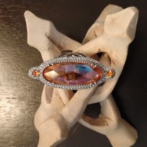 Padparadscha Quartz Ring With Authenticity Card